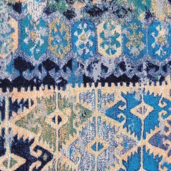 Jane and Delancy Boho Blouse Half Button Medium 509 - Picture 8 of 12